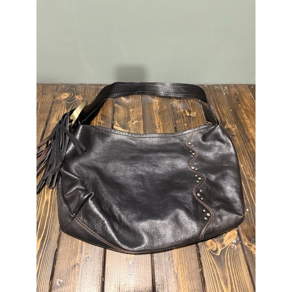 Vtg Maxximum Leather Handbag Y2K 90s Shoulder Bag 2000s